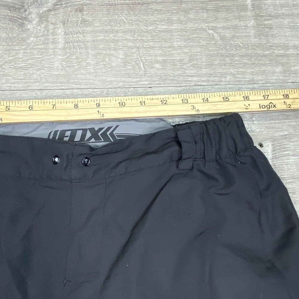 Fox Cycling Cargo Shorts Mens 34 Black Padded Liner MTB Elastic Waist Pockets - Picture 8 of 11